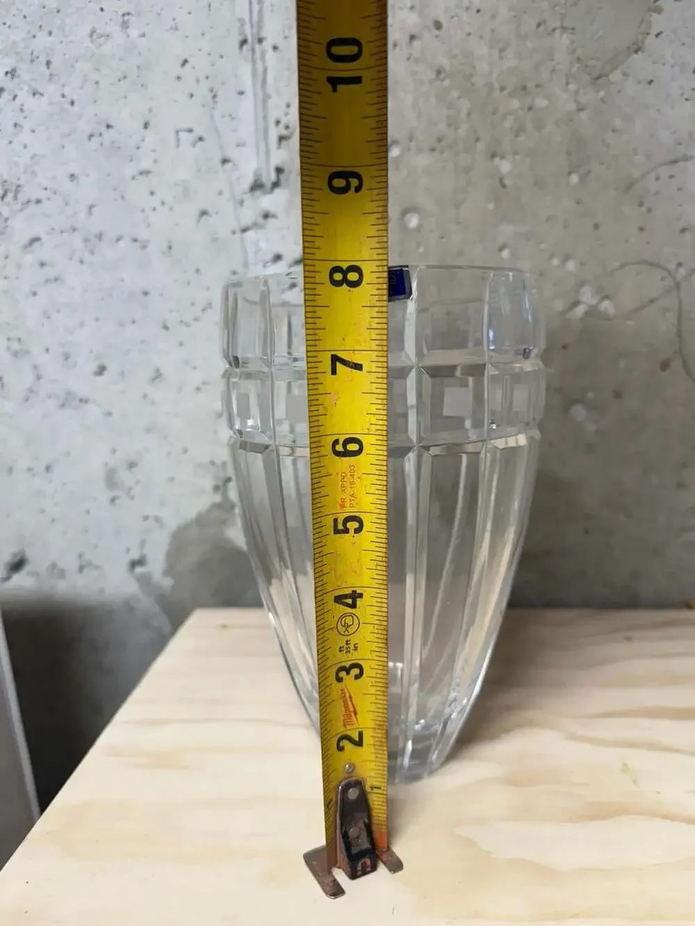 Marquis by Waterford Quadrata Crystal Vase 8-inch